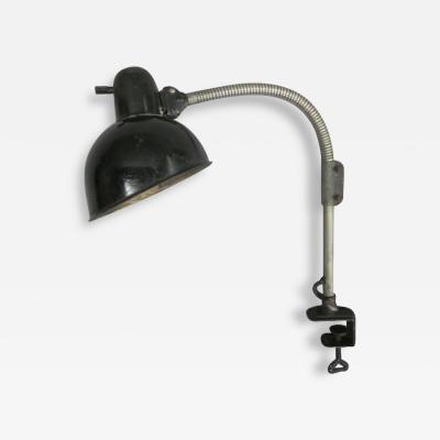 Christian Dell German Early Modern Bauhaus Desk Clamp Task Lamp Model 6740 by Christian Dell