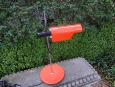 Christian Dell Mid Century Modern Dutch Enameled Metal Desk Lamp