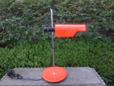 Christian Dell Mid Century Modern Dutch Enameled Metal Desk Lamp