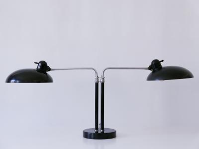 Christian Dell Rare Christian Dell Two Armed Bauhaus Desk Light 6660 for Kaiser Idell 1930s