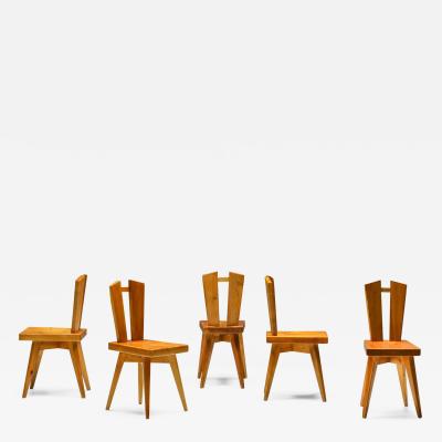 Christian Durupt Dining Chairs by Christian Durupt and Charlotte Perriand 1969