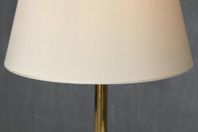 Christian Gottlieb Vilhelm Bissen Pair of Vilhelm Bissen Attributed Brass Lamps with Lion s Paw Feet Denmark