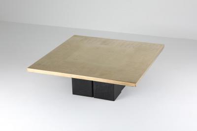 Christian Heckscher Christian Heckscher Brass Etched Coffee Table