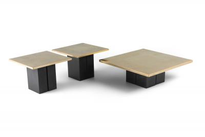 Christian Heckscher Christian Heckscher Brass Etched Coffee Table