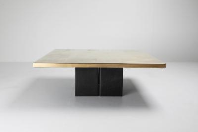 Christian Heckscher Christian Heckscher Brass Etched Coffee Table