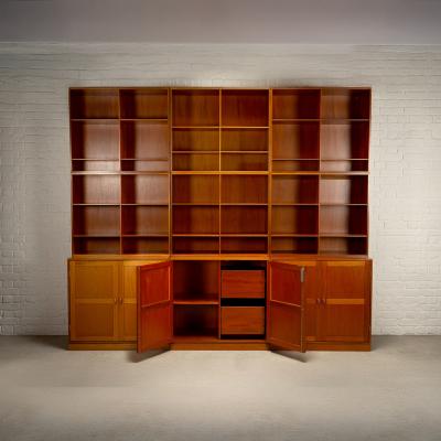 Christian Hvidt Modular Teak Bookshelves By Christian Hvidt for S borg M bler Denmark 1960s