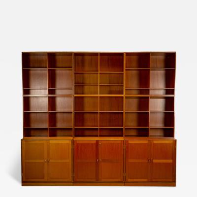Christian Hvidt Modular Teak Bookshelves By Christian Hvidt for S borg M bler Denmark 1960s