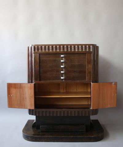 Christian Krass Fine French Art Deco Silverware Cabinet by Christian Krass