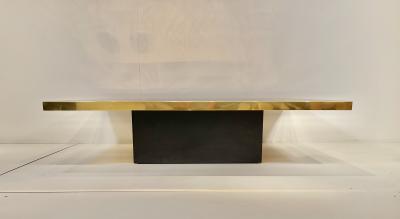 Christian Krekels Etched Brass Coffee Table By C Krekels