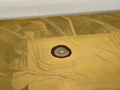 Christian Krekels Etched Brass Coffee Table By C Krekels