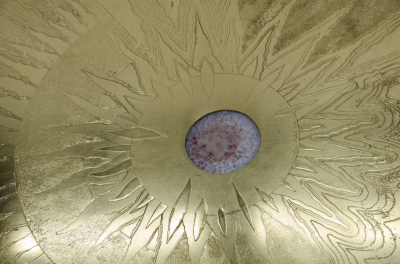 Christian Krekels Etched brass coffee table by Christian Krekels Signed and date 1976 