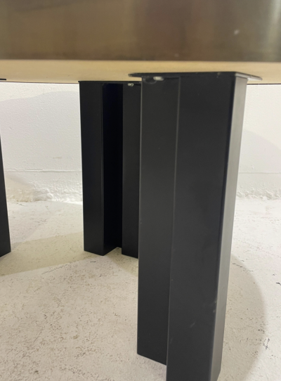 Christian Krekels Mid Century Brass Coffee Table by Christian Krekels Belgium 1970s