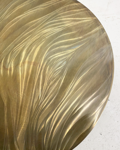 Christian Krekels Mid Century Brass Coffee Table by Christian Krekels Belgium 1970s