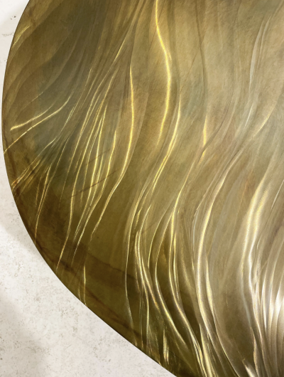 Christian Krekels Mid Century Brass Coffee Table by Christian Krekels Belgium 1970s