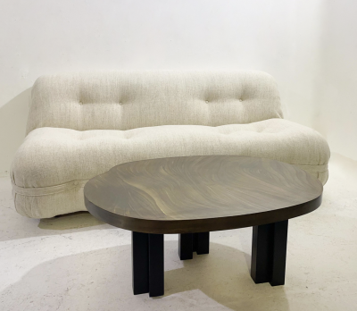 Christian Krekels Mid Century Brass Coffee Table by Christian Krekels Belgium 1970s