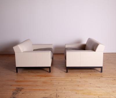 Christian Liaigre Pair of Christian Liaigre Bouddha Club Chairs