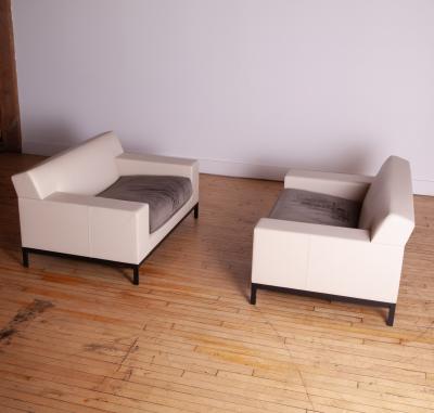 Christian Liaigre Pair of Christian Liaigre Bouddha Club Chairs