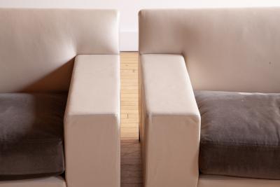 Christian Liaigre Pair of Christian Liaigre Bouddha Club Chairs