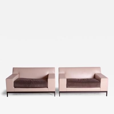 Christian Liaigre Pair of Christian Liaigre Bouddha Club Chairs