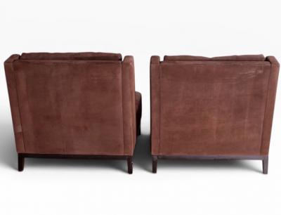 Christian Liaigre Pair of French Christian Liaigre Latin Slipper Chairs