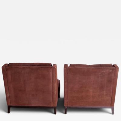 Christian Liaigre Pair of French Christian Liaigre Latin Slipper Chairs