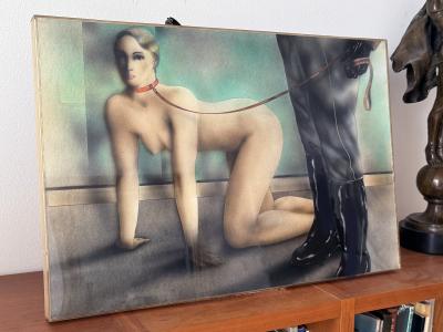 Christian Piper Sexy Woman on a Dogie Leash and Collar S M BDSM before Helmut Newton