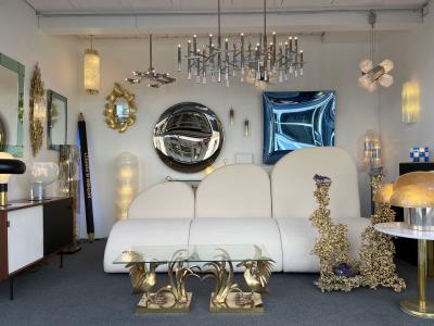 Christian Techoueyres Bronze Pelican and Reed Coffee Table by Christian Techoueyres France 1970s