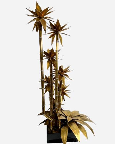 Christian Techoueyres Large Agave floor lamp attributed to Christian Techoueyres France circa 1970