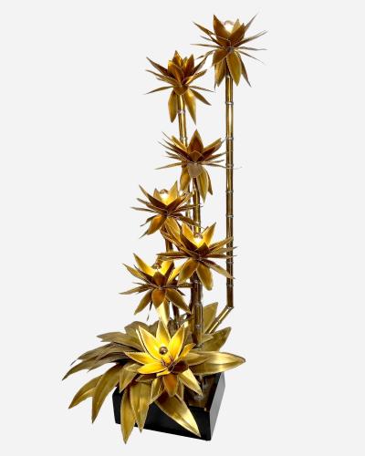 Christian Techoueyres Large Agave floor lamp attributed to Christian Techoueyres France circa 1970