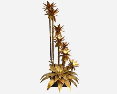 Christian Techoueyres Large Agave floor lamp attributed to Christian Techoueyres France circa 1970