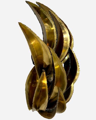 Christian Techoueyres Set of three agave sconces attributed to Christian Techoueyres France 1970