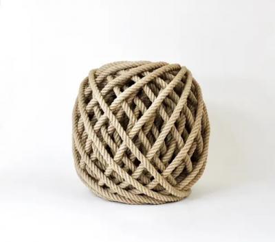 Christien Meindersma Flax Ottoman Rope Stool Pouf Tabouret by Christien Meindersma Netherlands