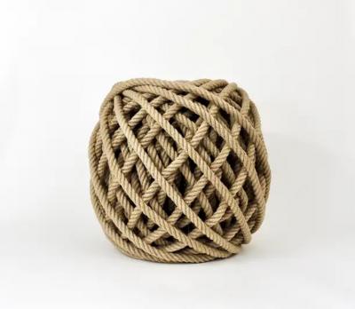 Christien Meindersma Flax Ottoman Rope Stool Pouf Tabouret by Christien Meindersma Netherlands