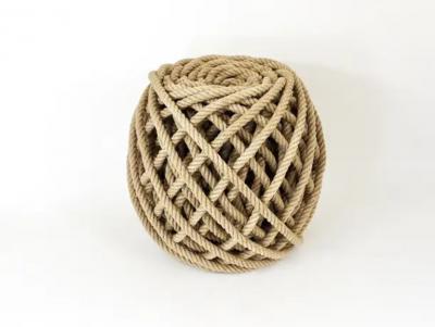 Christien Meindersma Flax Ottoman Rope Stool Pouf Tabouret by Christien Meindersma Netherlands