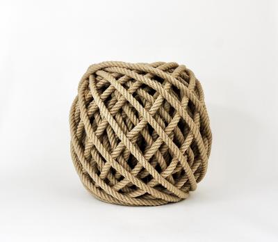 Christien Meindersma Flax Ottoman Rope Stool Pouf Tabouret by Christien Meindersma Netherlands