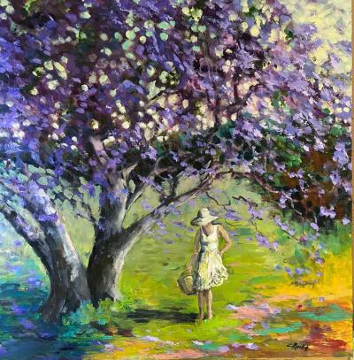 Christine Reilly Jacaranda Study