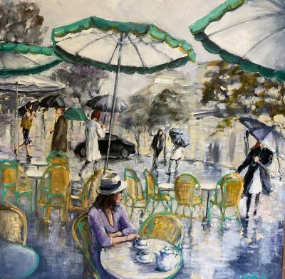 Christine Reilly Paris Rain Reflections