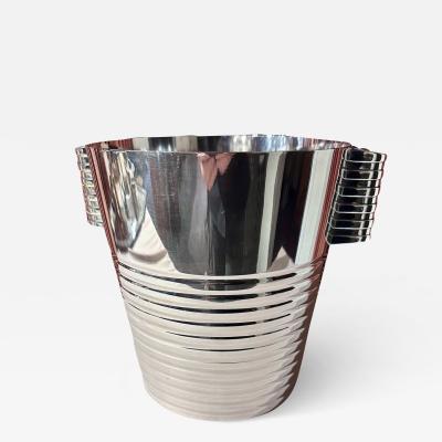 Christofle Luc Lanel Normandie Art Deco Ondulations Champagne Bucket