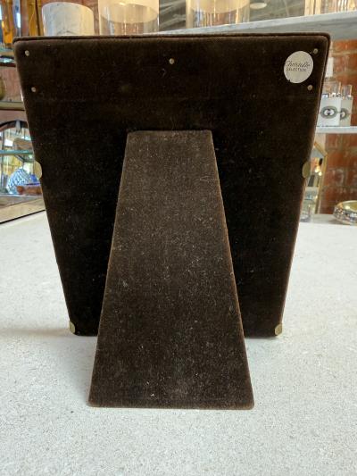 Christofle Selection Silver Plated Photo Frame with Brass Accents