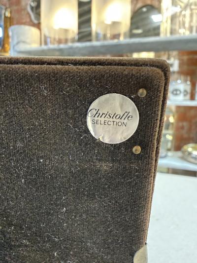 Christofle Selection Silver Plated Photo Frame with Brass Accents