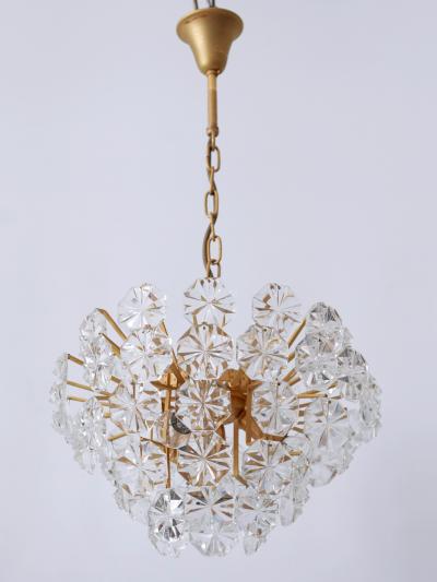 Christophe Palme Elegant Mid Century Modern Crystal Chandelier by Christoph Palme Germany 1970s