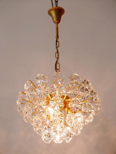Christophe Palme Elegant Mid Century Modern Crystal Chandelier by Christoph Palme Germany 1970s