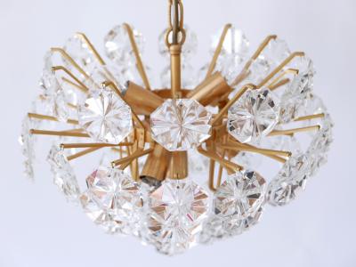 Christophe Palme Elegant Mid Century Modern Crystal Chandelier by Christoph Palme Germany 1970s