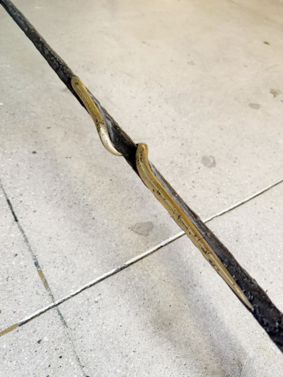 Christopher Chodoff Christopher Chodoff Etruscan Bronze and Glass Coffee Table