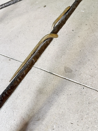 Christopher Chodoff Christopher Chodoff Etruscan Bronze and Glass Coffee Table