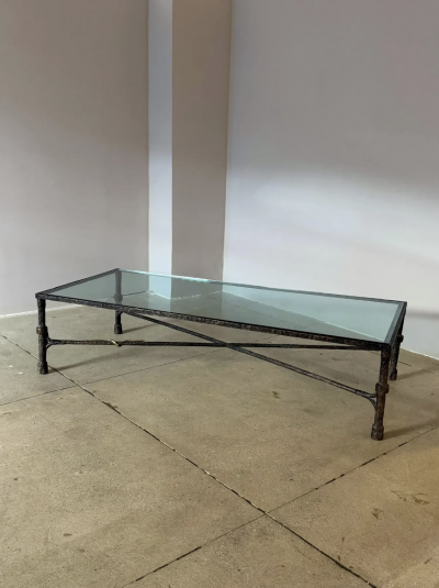 Christopher Chodoff Christopher Chodoff Etruscan Bronze and Glass Coffee Table