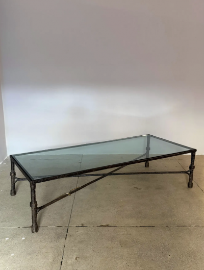 Christopher Chodoff Christopher Chodoff Etruscan Bronze and Glass Coffee Table