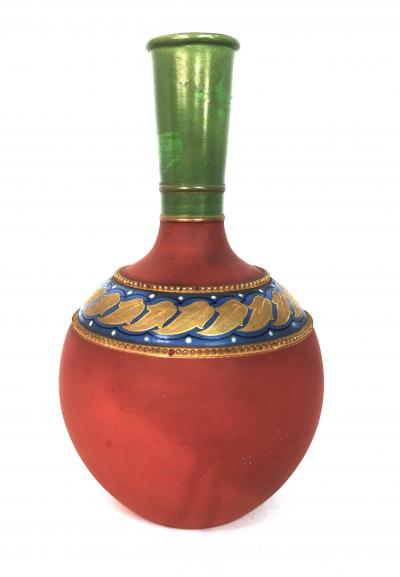 Christopher Dresser Christopher Dresser Aesthetic Movement Persian Style Ceramic Vase c 1880