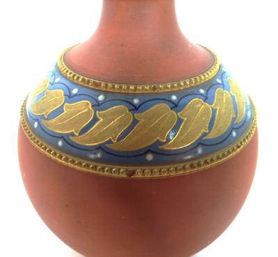 Christopher Dresser Christopher Dresser Aesthetic Movement Persian Style Ceramic Vase c 1880
