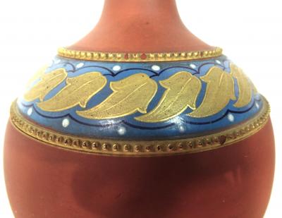 Christopher Dresser Christopher Dresser Aesthetic Movement Persian Style Ceramic Vase c 1880